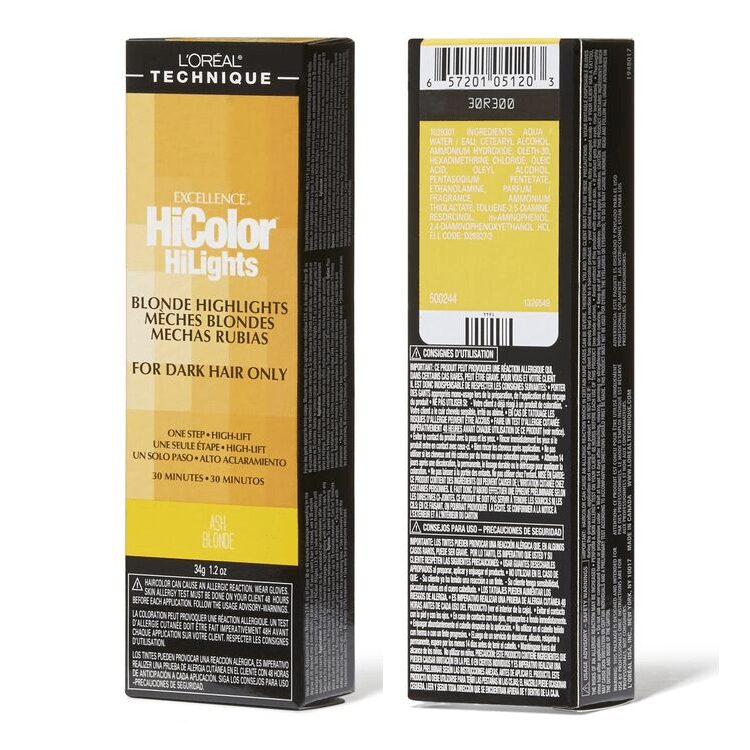 L'Oreal Excellence HiColor Ash Blonde HiLights For Dark Hair Only