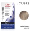 Medium Smokey Ash Blonde 7A/672 - Wella Color Charm Permanent Liquid Haircolor & Developer (Vol. 20)