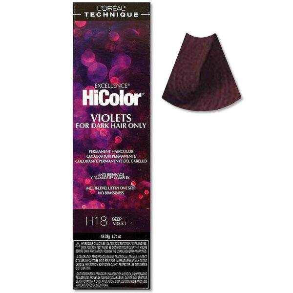 L'Oreal HiColor H18 Deep Violet For Dark Hair