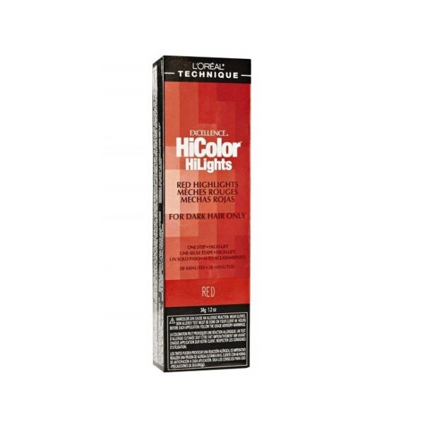 Red L'Oreal Excellence HiColor HiLights For Dark Hair Only