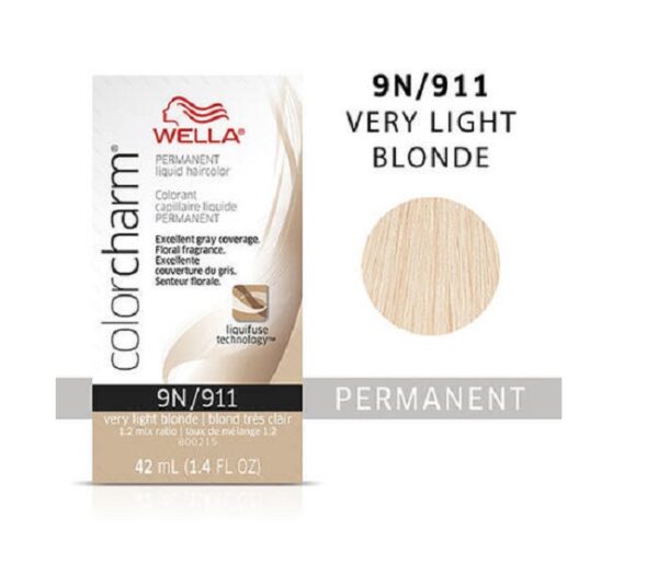 Wella 9N Very Light Blonde Color Charm Permanent Liquid Haircolor