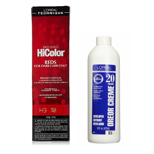 L'Oreal HiColor H9 Red Hot, Reds For Dark Hair Only