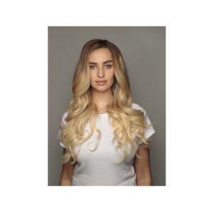 Human Hair Seamless Clip in Extensions 16" 160g
