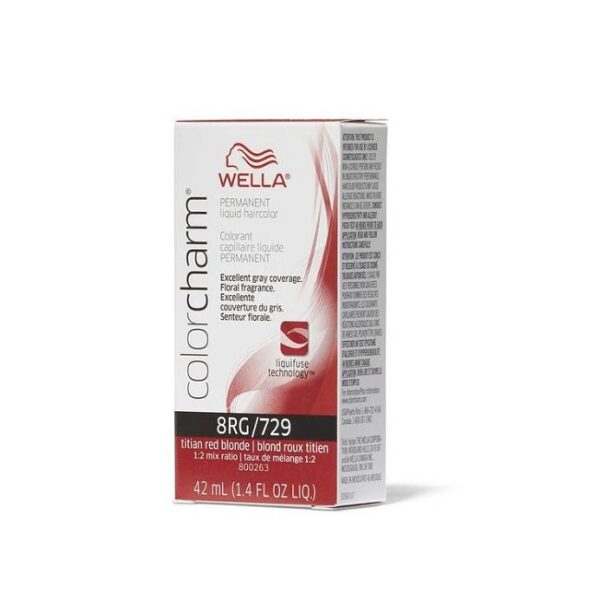 Wella Color Charm 8RG Titian Red Blonde Permanent Liquid Haircolor