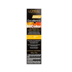 H4 Shimmering Gold L'Oreal Excellence HiColor BLONDES For Dark Hair Only
