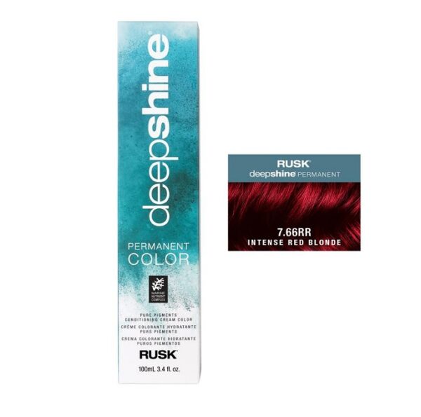 Rusk Deepshine Permanent Color 7.66RR Intense Red Blonde