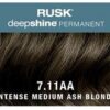 Rusk Deepshine Permanent Colour 7.11AA Intense Medium Ash Blonde