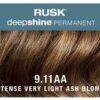 Rusk-Deepshine Permanent Colour 9.11AA Intense Very Light Ash Blonde