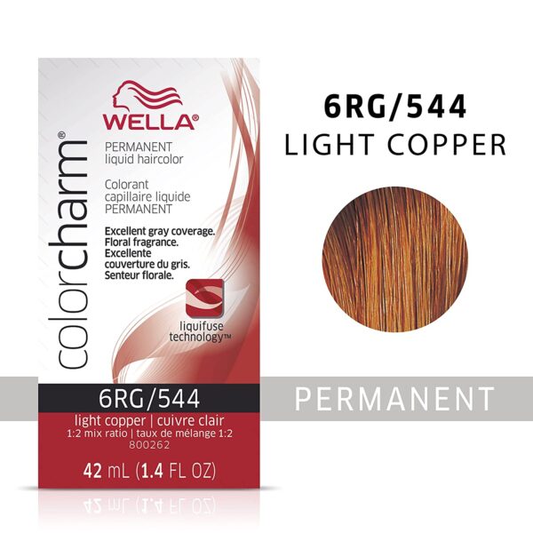 Wella 6RG Light Copper Color Charm Permanent Hair Colour