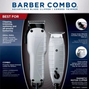 Andis Professional Barber Combo Adjustable Blade Clipper Corded Trimmer